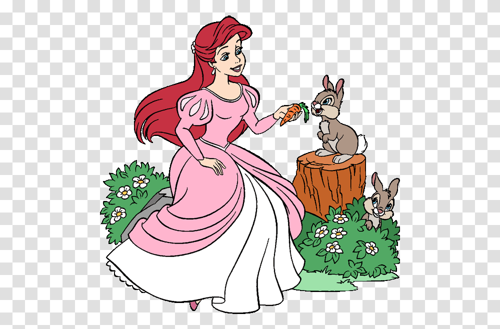 Disney Springtime Princess Clipart Ariel Pink Dress Clipart, Performer, Person, Comics, Book Transparent Png