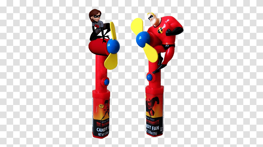 Disney The Incredibles Character Fan Candy Toy Great Service, PEZ Dispenser Transparent Png