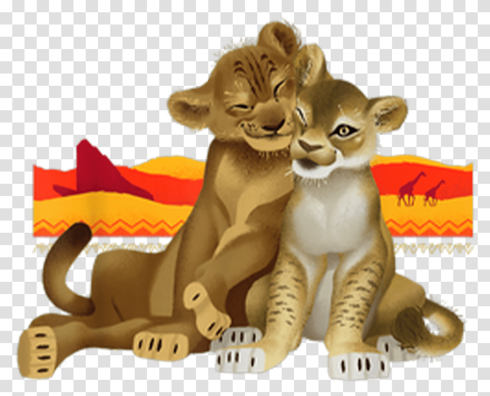 Disney The Lion King Young Simba Nala Shirt Lion King Balloons, Animal, Mammal, Pet, Cat Transparent Png