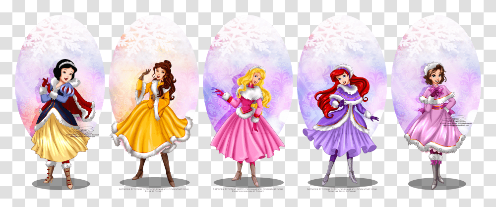 Disney Winter Princesses Transparent Png