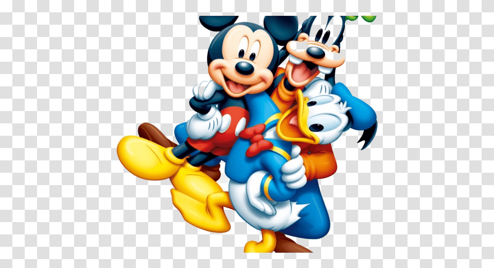 Disney World Characters Clipart Mickey Mouse Mickey Mouse Pato Donald Y Goofy, Toy, Super Mario, Food Transparent Png