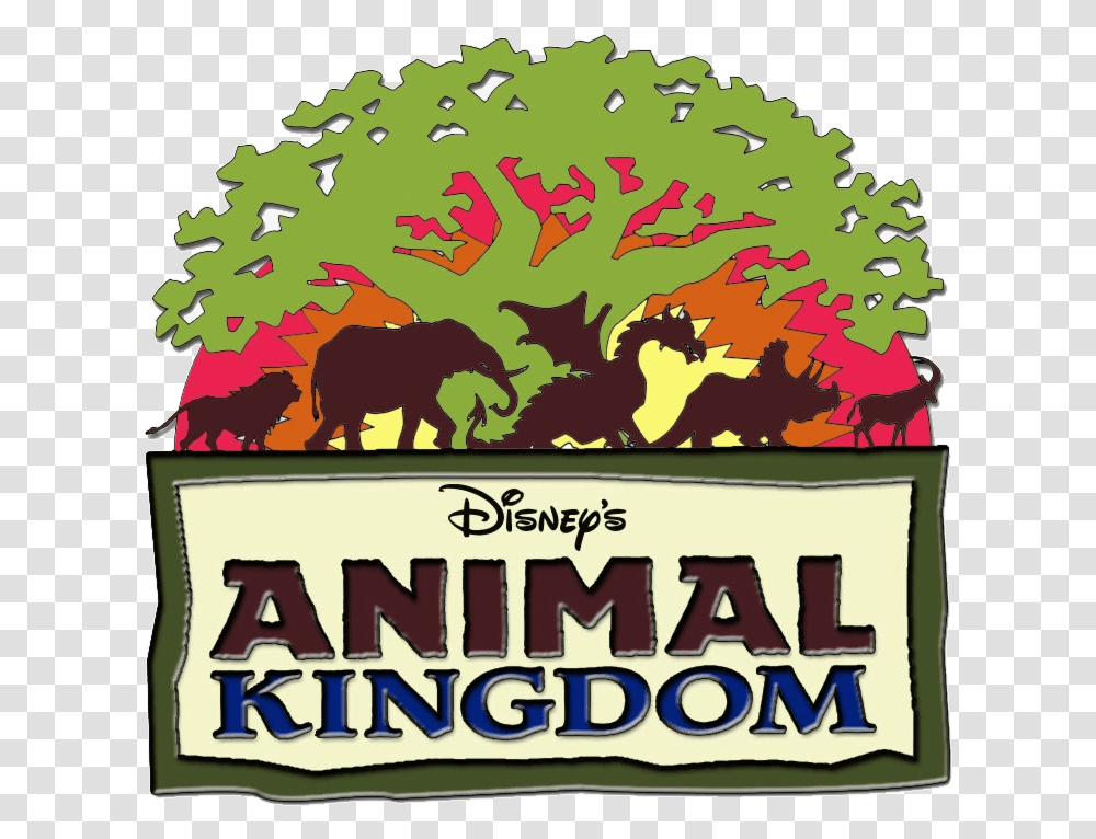 Disney World Disneys Animal Kingdom Clipart Logo Disney Animal Kingdom 2018, Cow, Poster, Advertisement, Plant Transparent Png