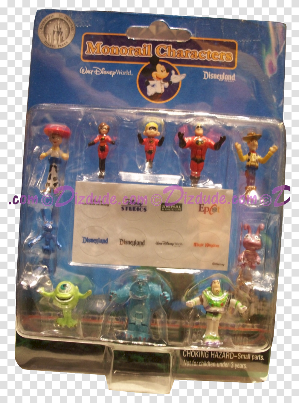 Disney World Monorail Characters Series 1 Dizdude Action Figure, PEZ Dispenser, Toy, Person, Human Transparent Png