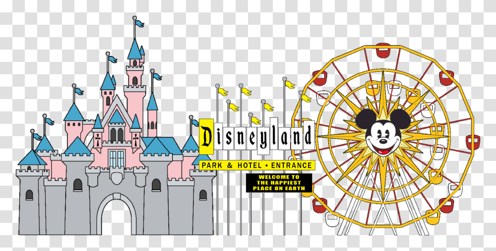 Disneyland California Re P Sleeping Beauty Castle Clipart, Crowd, Building, Darts, Game Transparent Png