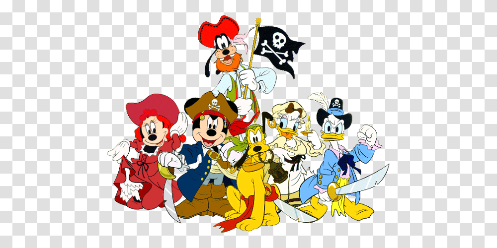 Disneyland Clipart Cruise Halloween Disney Mickey Mouse And Friends Pirates, Comics, Book, Hand Transparent Png