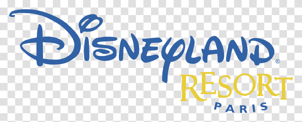Disneyland Resort Paris Logo Calligraphy, Alphabet, Number Transparent Png