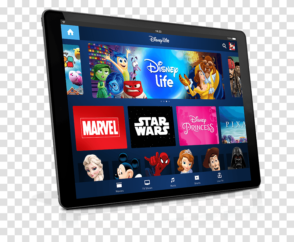 Disneylife App, Monitor, Screen, Electronics, Person Transparent Png