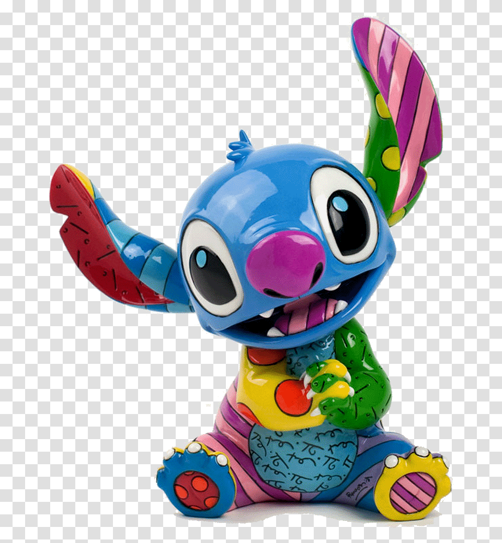 Disneyquots Stitch Pop Art Figurine Romero Britto Disney Stitch, Toy, Plush Transparent Png