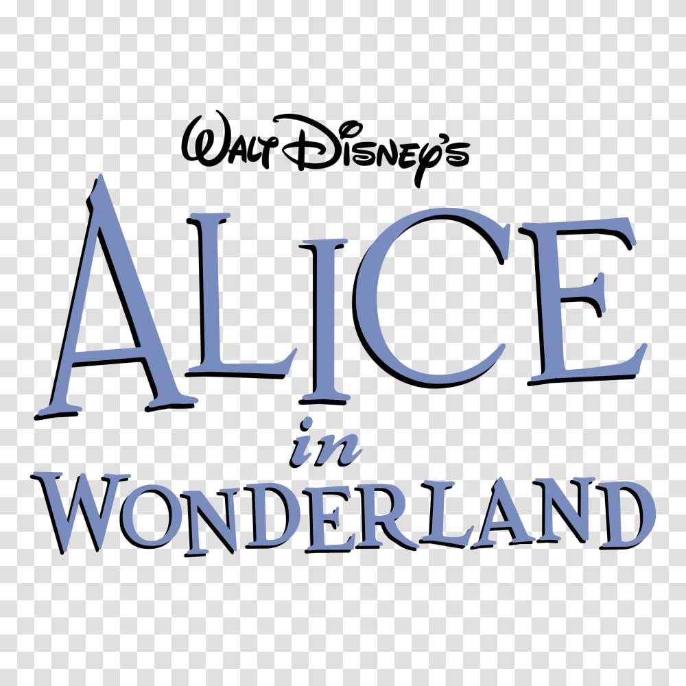 Disneys Alice In Wonderland Logo Vector, Alphabet, Label, Word Transparent Png