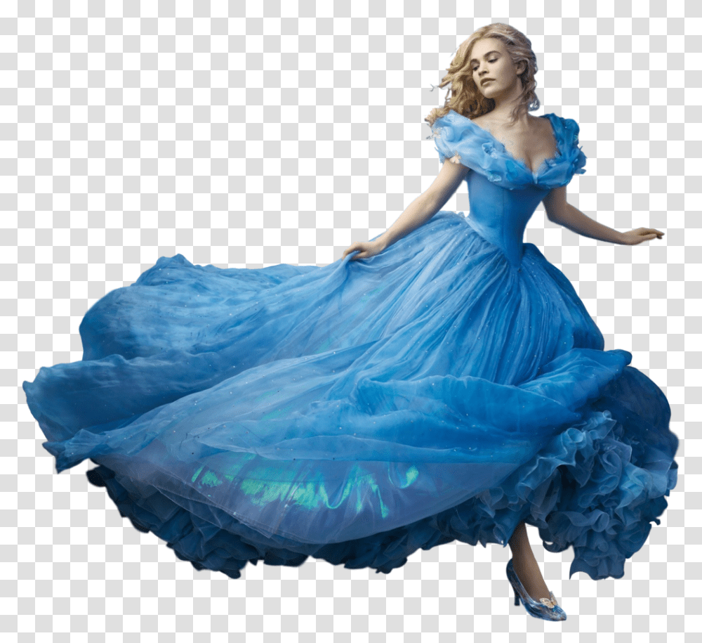 Disneys Cinderella Blue Off The Shoulder Low Back Cinderella Dress, Evening Dress, Robe, Gown Transparent Png