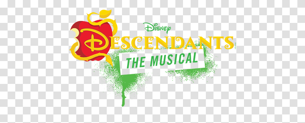 Disneys Descendants The Musical Disney, Text, Vegetation, Plant, Alphabet Transparent Png