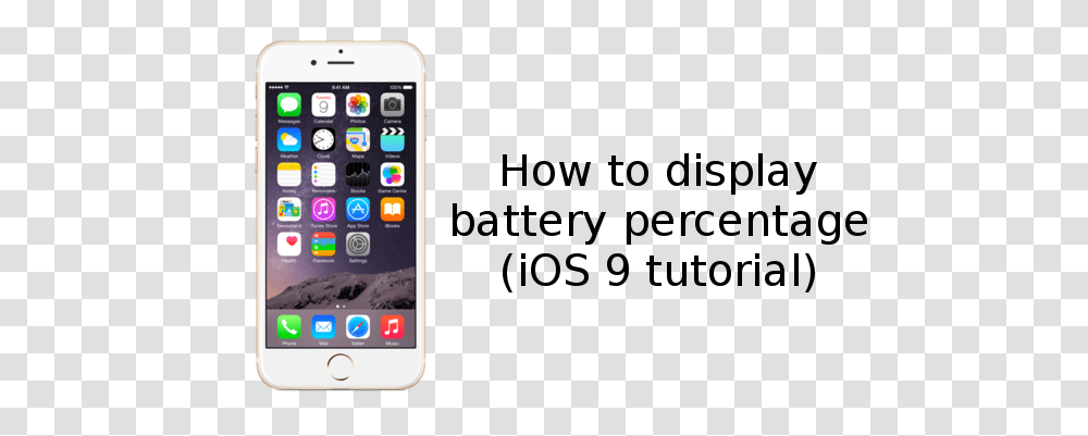 Display Battery Percentage Iphone 6 Gold Colour, Mobile Phone, Electronics, Cell Phone Transparent Png