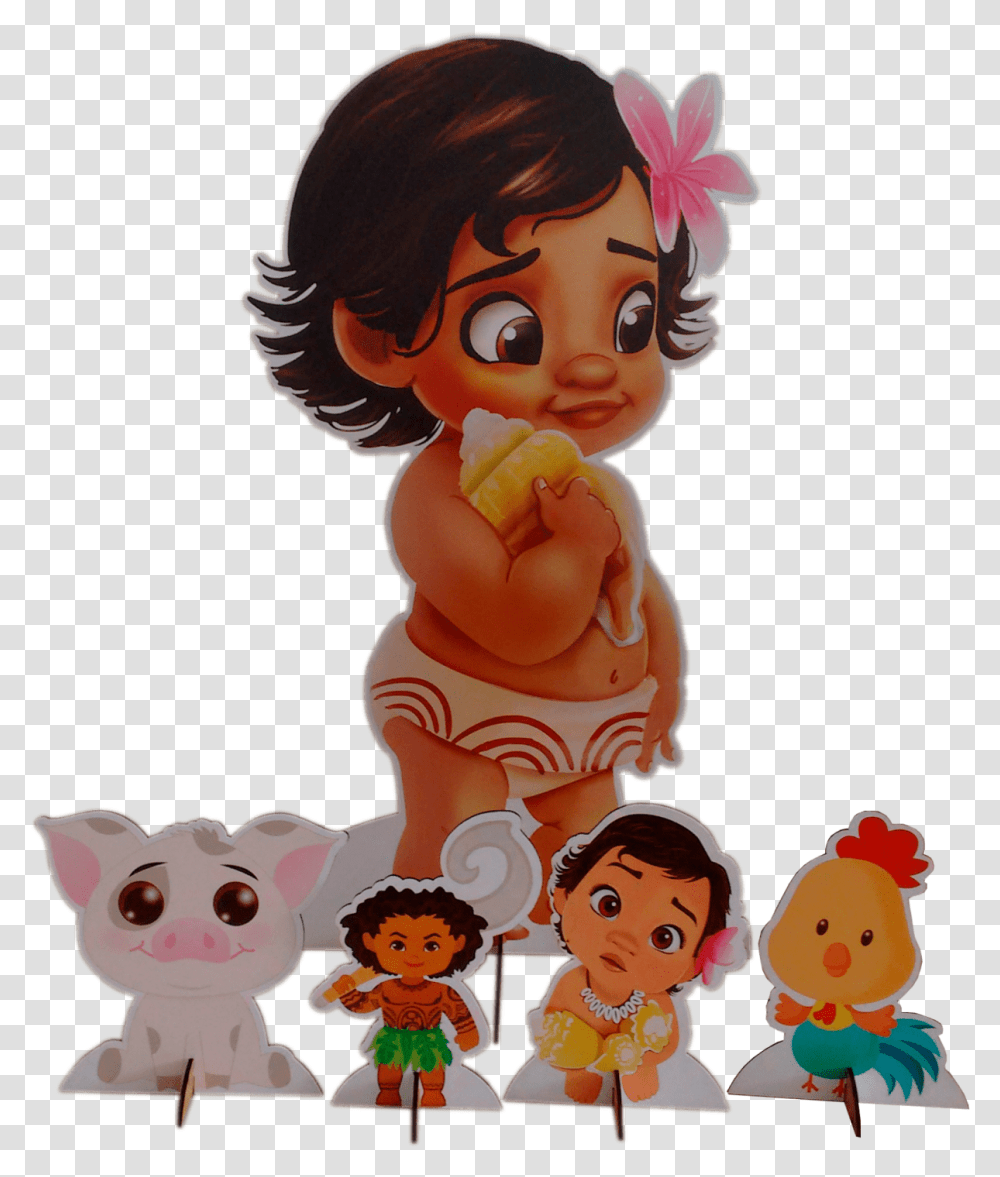 Display Moana Baby, Doll, Toy, Person Transparent Png