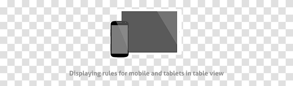 Displaying Rules For Mobile And Tablets In Table View Mobile Phone, Electronics, Text, Screen, Computer Transparent Png
