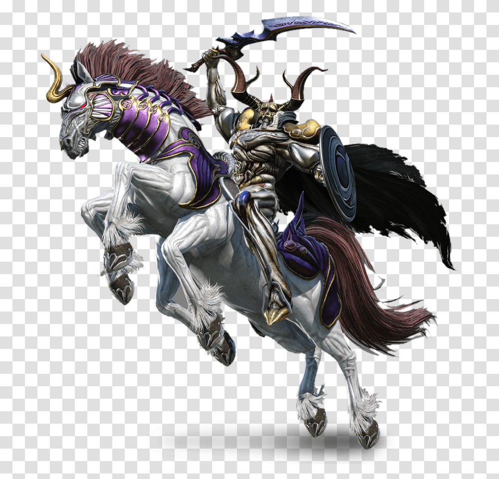 Dissidia Final Fantasy Nt Odin, Person, Human, Horse, Mammal Transparent Png