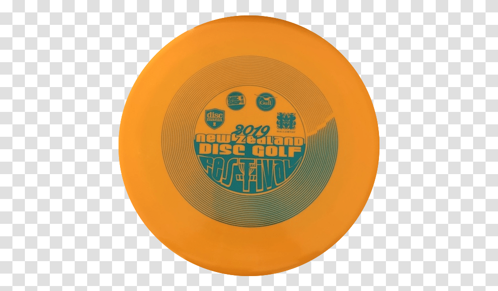 Distance Driver S Line Plastic Fluoro Yellow W Teal Circle, Toy, Frisbee Transparent Png