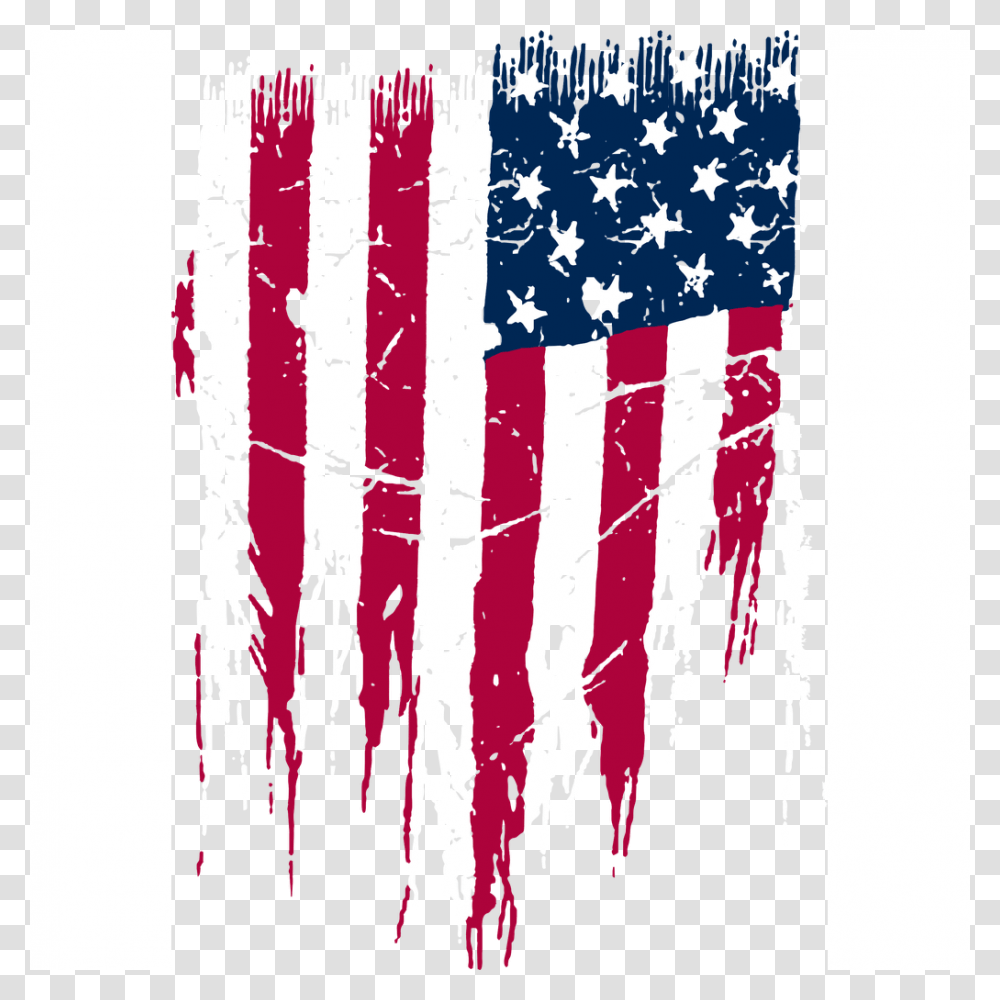 Distressed American Flag, Rug Transparent Png