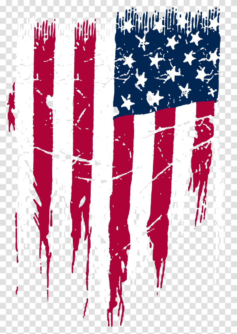 Distressed American Flag Transparent Png
