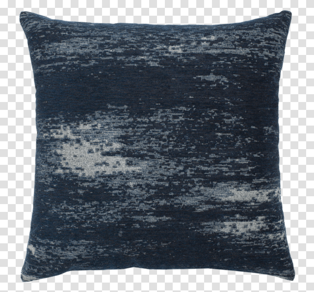 Distressed Indigo Double Sided Pillow, Cushion, Rug Transparent Png