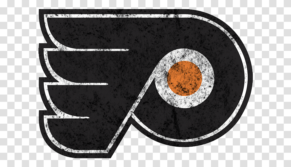 Distressed Philly Flyers Logo, Trademark, Alphabet Transparent Png