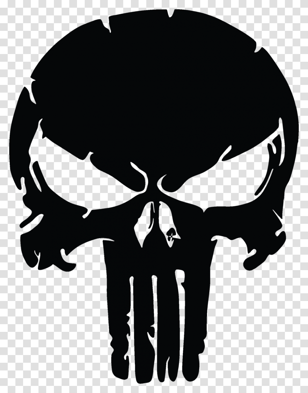 Distressed Punisher Us Military Punisher Skull, Stencil, Person, Human, Silhouette Transparent Png