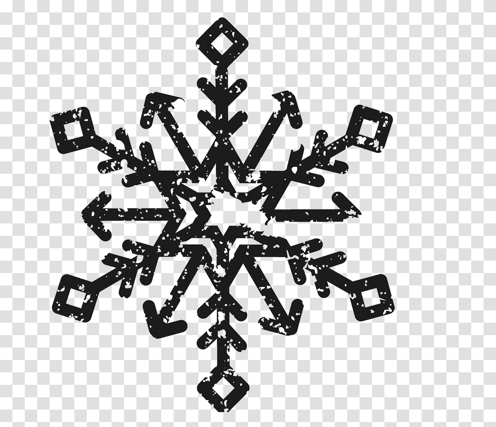 Distressed Snowflake Stamp Christmas Rubber Stamps Stamptopia, Cross, Machine Transparent Png