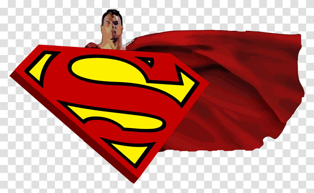 Distressed Superman Logo Svg, Person Transparent Png