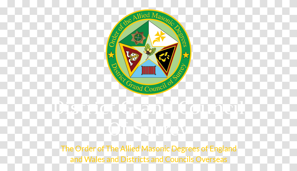 District Grand Councilof Surrey Emblem, Logo, Trademark, Label Transparent Png