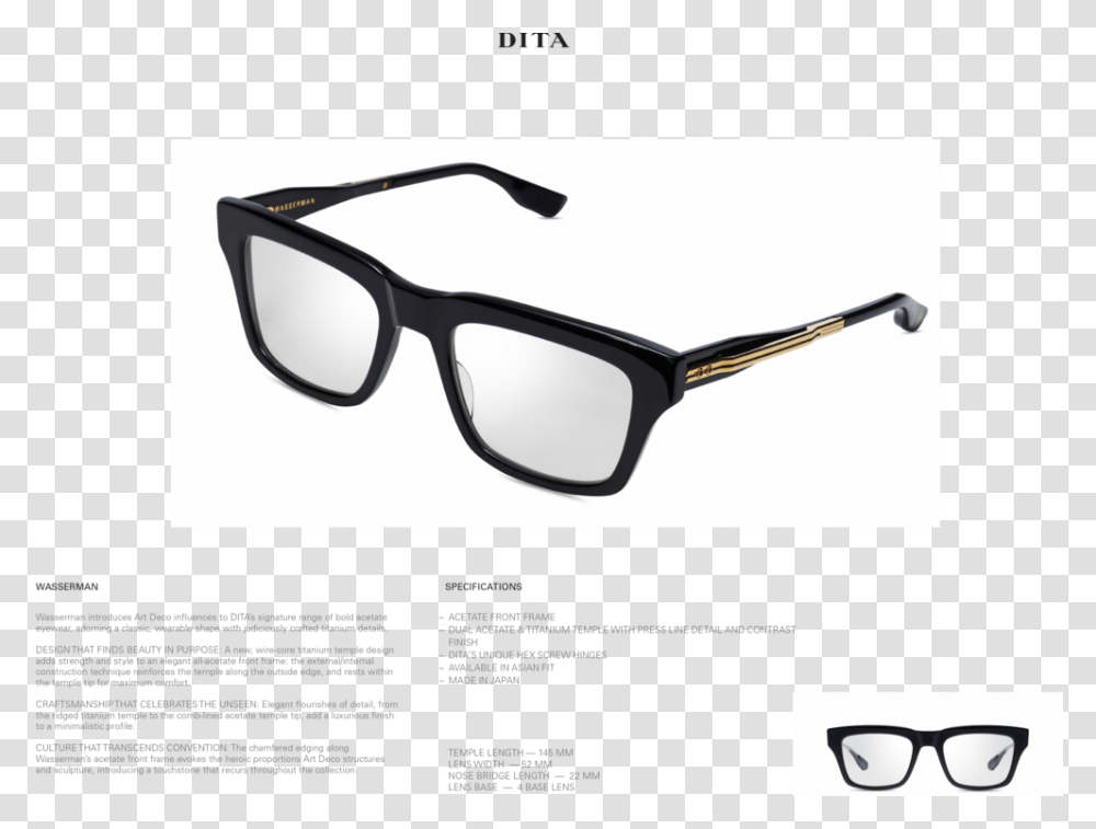 Dita Lookbook 2020 24 Black And White, Glasses, Accessories, Accessory, Sunglasses Transparent Png