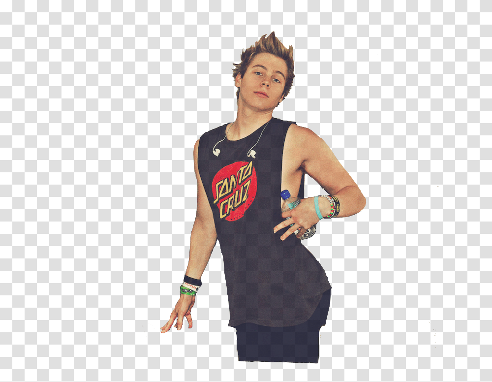 Diva Sexy And Luke Hemmings Image Basketball Player, Person, Sleeve, Finger Transparent Png