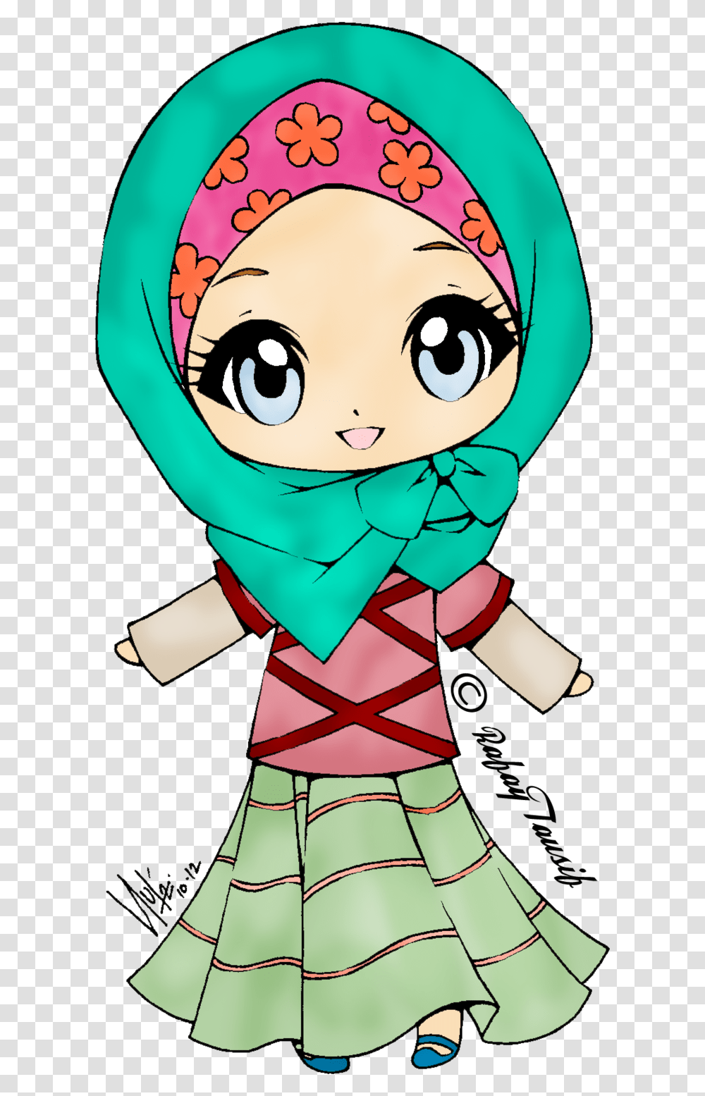Diver Clipart Little Girl Muslim Girl Clipart, Costume, Elf, Comics, Book Transparent Png
