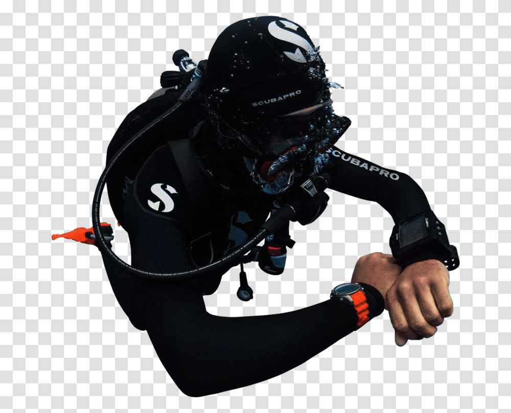 Diver Download Image With Background Underwater Diving, Helmet, Apparel, Person Transparent Png
