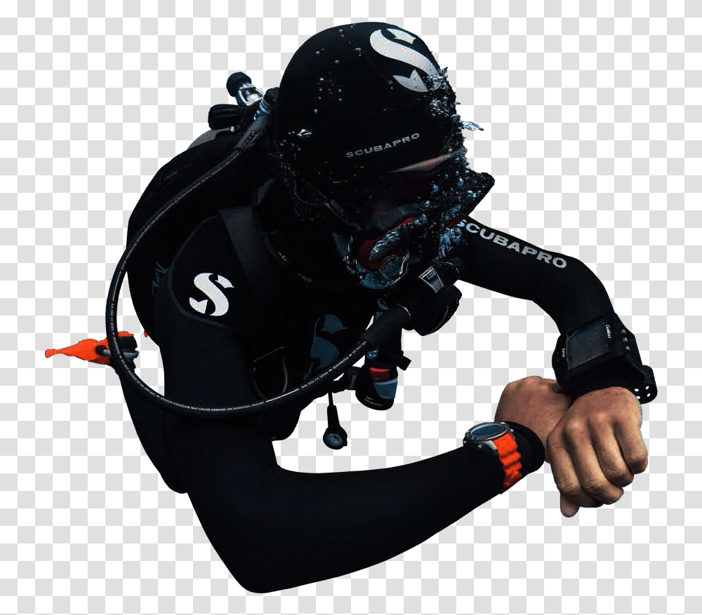 Diver, Person, Apparel, Helmet Transparent Png
