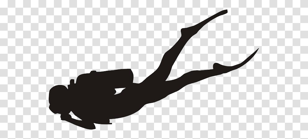 Diver, Person, Silhouette, Stencil, Finger Transparent Png