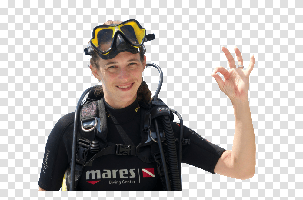 Diver, Person, Water, Sunglasses, Accessories Transparent Png