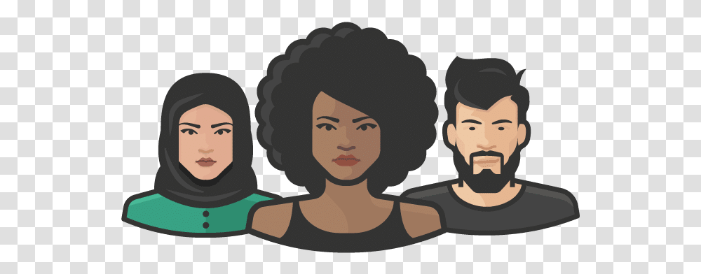 Diversity Avatars Ethnicity Icon, Hair, Face, Person, Black Hair Transparent Png
