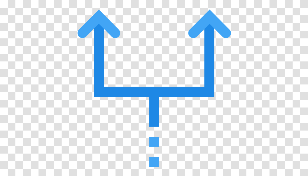 Divide Free Arrows Icons Vertical, Symbol, Cross, Sign, Road Sign Transparent Png