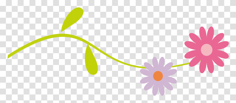 Divider Clipart Flower Lines Clip Art, Plant, Blossom, Leaf, Daisy Transparent Png