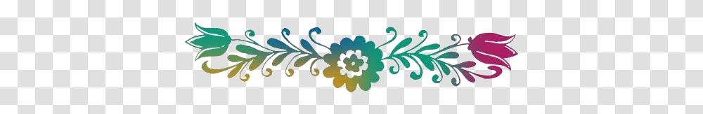 Divider Flower Border Clipart Image For Download, Plant, Blossom, Green, Leaf Transparent Png