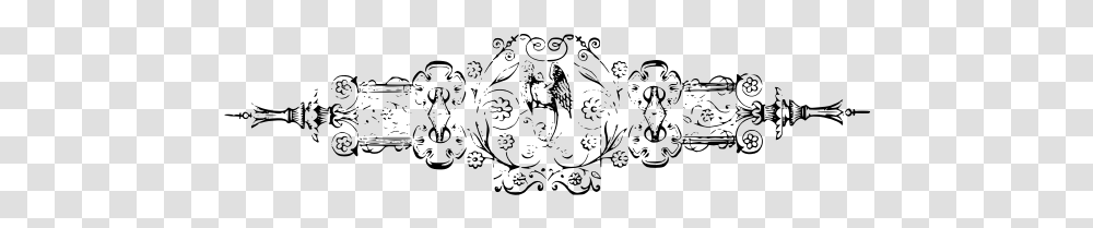 Divider With Birds And Flowers Steampunk, Gray, World Of Warcraft Transparent Png