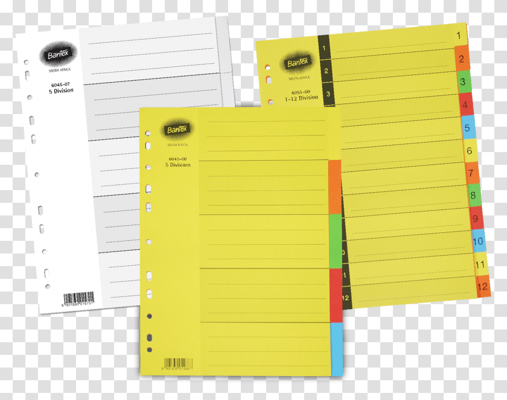 Dividers Amp Indexes Manilla Board South African Perforated File Tabs, Page, Paper, Diary Transparent Png