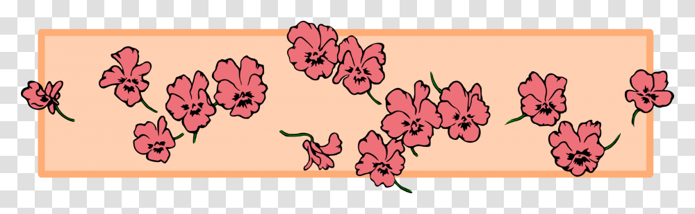 Dividers Floral Clipart, Plant, Hibiscus, Flower, Blossom Transparent Png
