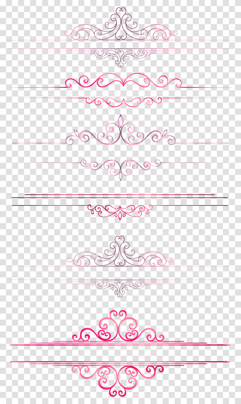 Dividing Pattern Line Border Columns Carmine, Graphics, Art, Floral Design, Text Transparent Png