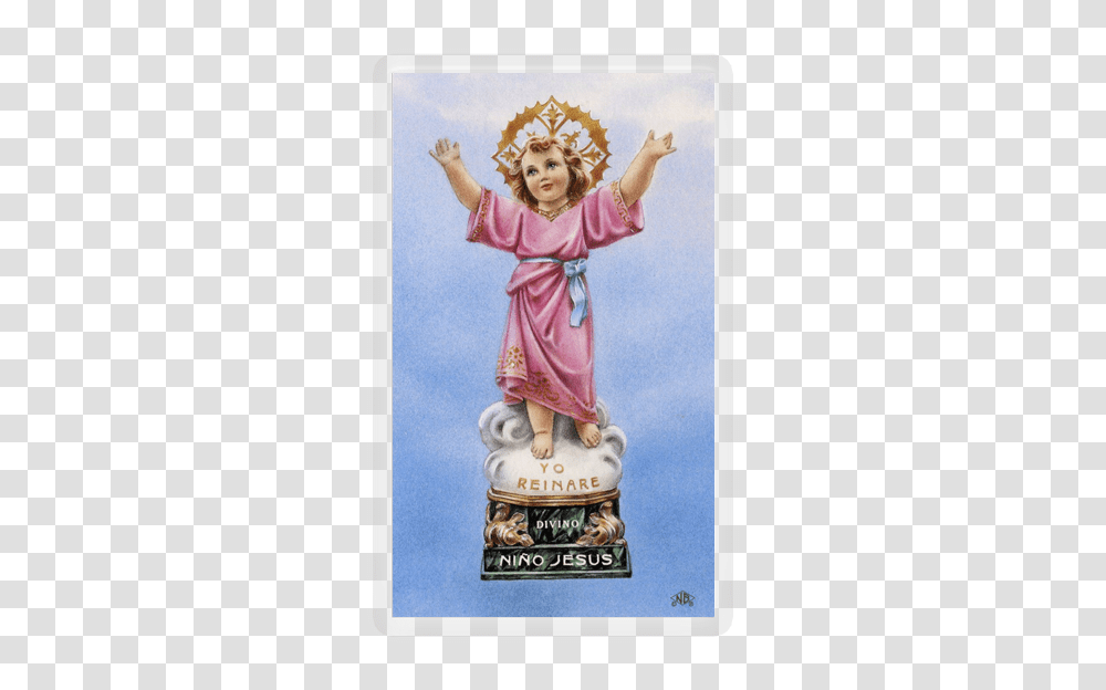 Divine Child Jesus Prayer, Figurine, Person, Human, Advertisement Transparent Png