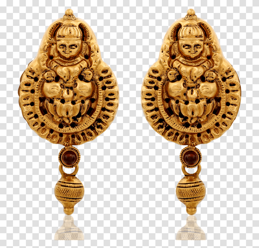 Divine Goddess Lakshmi Earrings Brass, Chandelier, Lamp, Gold, Accessories Transparent Png