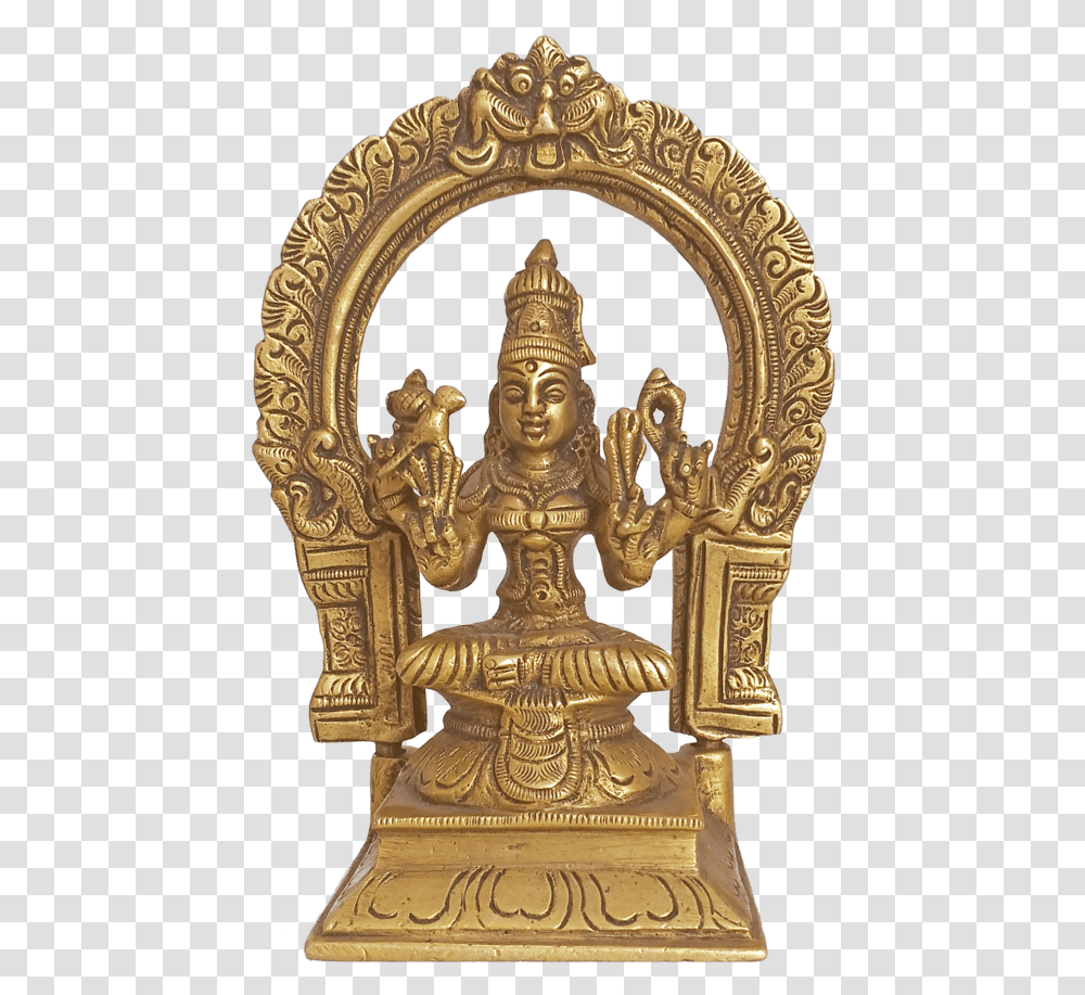 Divine Goddess Sri Meenakshi Amman With Beautiful Parrot Brass, Furniture, Bronze, Gold, Cross Transparent Png