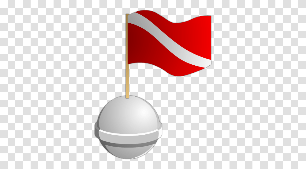 Diving Buoy White Buoy With Red Horizontal Band, Flag, Lamp, American Flag Transparent Png