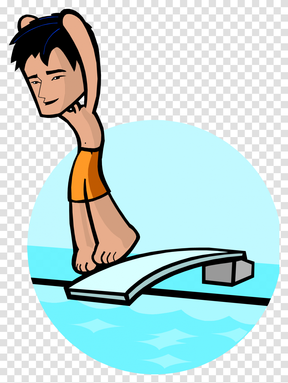 Diving From A Diving Board Clipart, Teacher, Reading Transparent Png