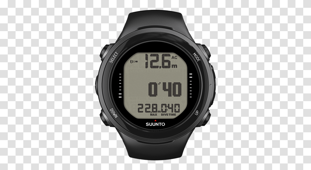 Diving Instruments By Dive And Fish Suunto D4i Novo Black, Wristwatch, Digital Watch, Clock Tower, Architecture Transparent Png