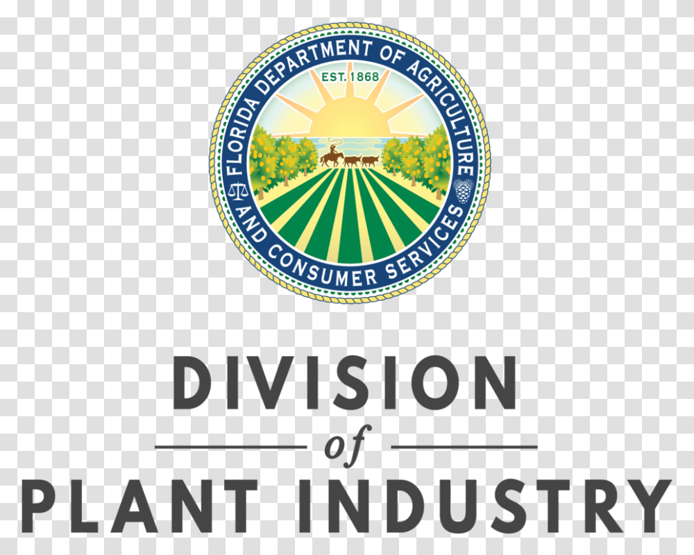 Division Of Plant Industry Typography Florida Department Of Agriculture And Consumer Services, Logo, Trademark, Emblem Transparent Png